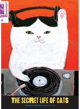 猫咪的秘密生活 笔记本 手账本高颜值 英文原版 The Secret Life of Cats Notebook Collection Pepe Shimada 小猫咪周边 宠物
