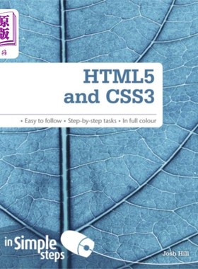 海外直订HTML5 and CSS3 In Simple Steps HTML5和CSS3的简单步骤