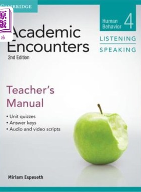 海外直订Academic Encounters Level 4 Teacher's Manual Listening and Speaking: Human Behav 学术遭遇4级教师手工听说：