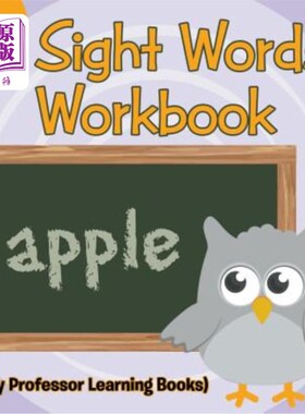 海外直订Sight Words 1st Grade Workbook (Baby Professor Learning Books) 一年级视觉单词练习册（婴儿教授学习书籍）