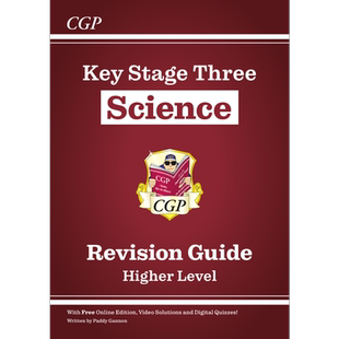 英国原版CGP教辅 KS3科学复习指南 高级 包含在线版视频和测验 KS3 Science Revision Guide Higher 中学教辅英文【中商原版】