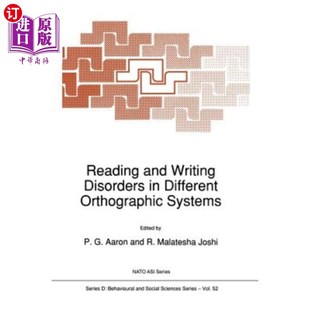 海外直订Reading and Writing Disorders in Different Orthographic Systems 不同正字法系统中的读写障碍