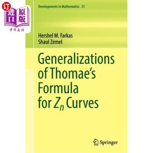 Formula Zn曲线Thomae公式 推广 Curves Thomae 海外直订Generalizations for