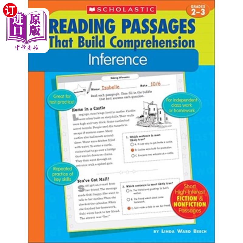 海外直订Reading Passages That Build Comprehension: Inference 推理