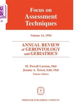 海外直订医药图书Annual Review of Gerontology and Geriatrics, Volume 14, 1994: Focus on Assessmen 《老年学和老年医学