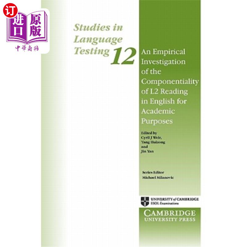 海外直订An Empirical Investigation of the Componentiality of L2 Reading in English for A 学术英语二语阅读组件性的实