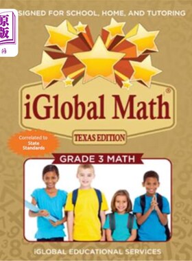 海外直订iGlobal Math, Grade 3 Texas Edition: Power Practice for School, Home, and Tutori