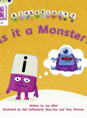 海外直订Bug Club Phonics Alphablocks Reception Phase 3 S... 臭虫俱乐部拼读字母组接收第三阶段第11集它是怪物吗?
