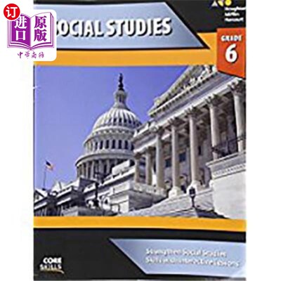 海外直订Core Skills Social Studies Workbook Grade 6 Steck Vaughn核心技能社会研究：6级工作手册