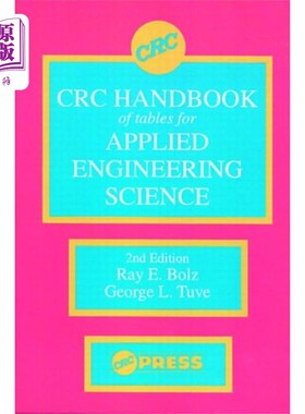 海外直订CRC Handbook of Tables for Applied Engineering S... CRC应用工程科学表格手册