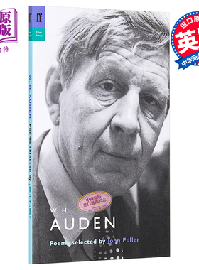 预售 奥登诗选（约翰富勒珍藏） 英文原版 W. H. Auden: Poems Selected by John Fuller 费伯诗歌