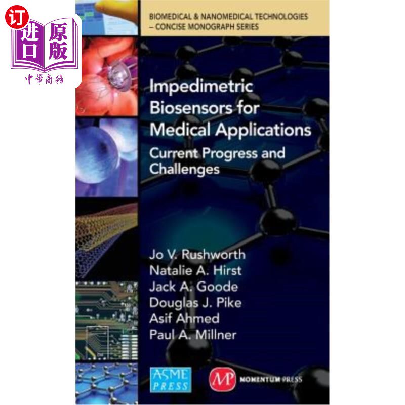 海外直订医药图书Impedimetric Biosensors for Medical Applications: Current Progress and Challenge 医用阻抗生物传感器