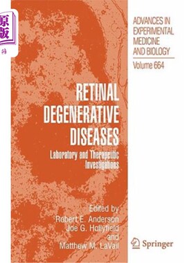 海外直订医药图书Retinal Degenerative Diseases: Laboratory and Therapeutic Investigations 视网膜退行性疾病:实验室和