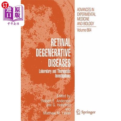 海外直订医药图书Retinal Degenerative Diseases: Laboratory and Therapeutic Investigations 视网膜退行性疾病:实验室和