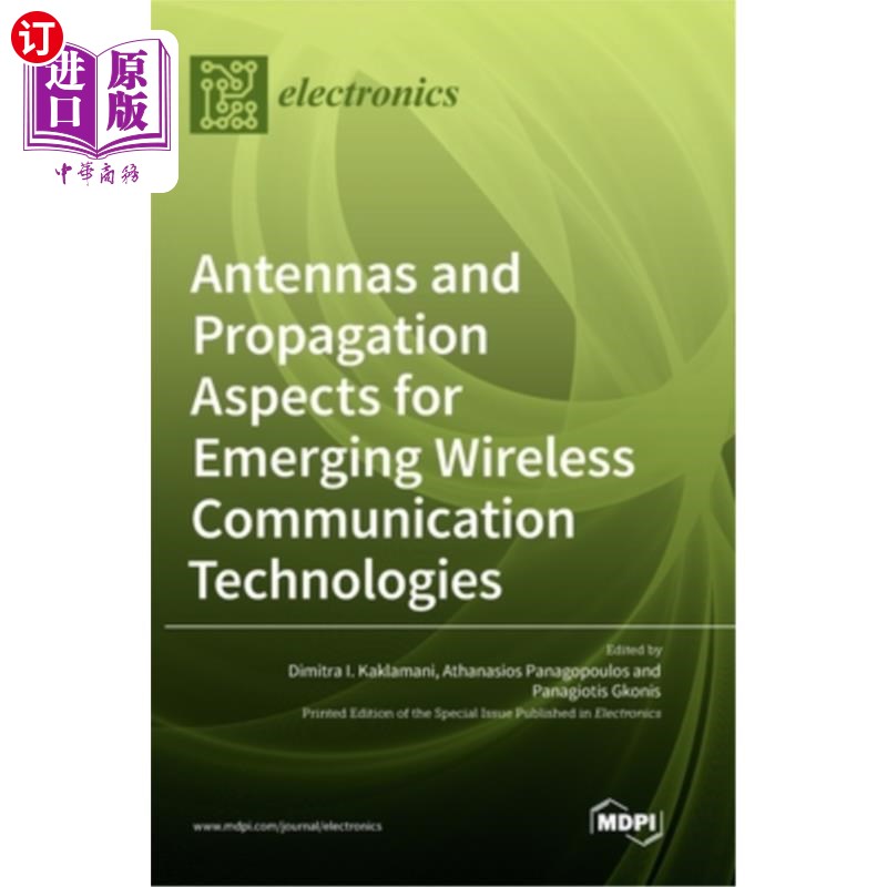 海外直订Antennas and Propagation Aspects for Emerging Wireless Communication Technologie 新兴无线通信技术的天线和传