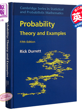预售 概率论 第5版 Probability Theory and Examples 英文原版 可能性 理论与例证 Rick Durrett【中商原版】