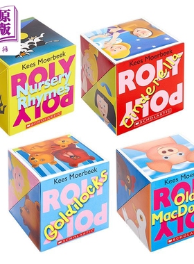 Roly Poly Pop-up系列 学乐神奇翻转书 低幼亲子互动益智游戏书0-3岁 盒子立体书玩具 英文原版 韵律启蒙童话故事【中商原版】