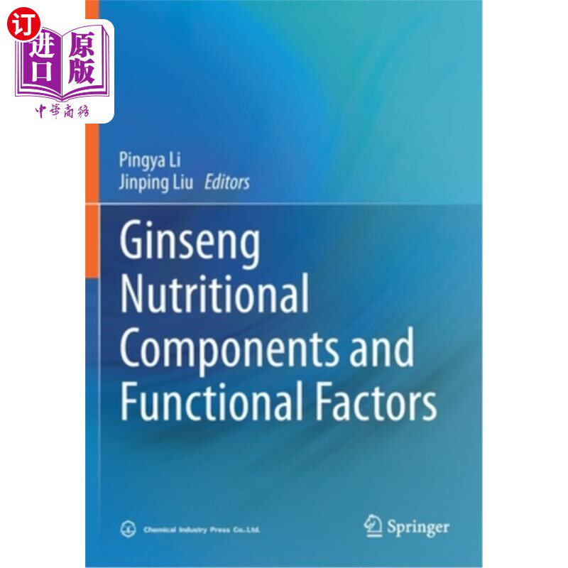 海外直订医药图书Ginseng Nutritional Components and Functional Factors 人参营养成分及功能因子