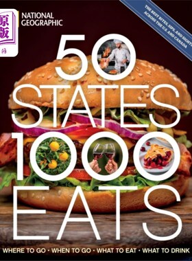 海外直订50 States, 1,000 Eats 50个州，1000个州