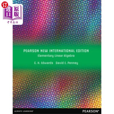 海外直订Elementary Linear Algebra 基本线性代数:培生新国际版