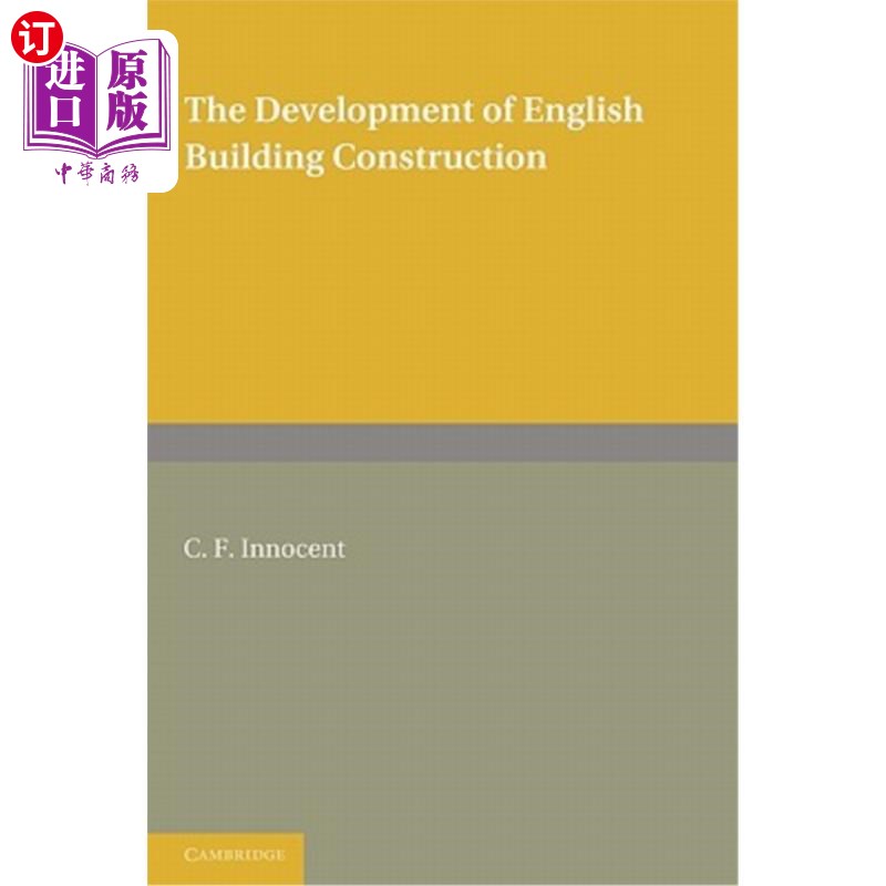 海外直订The Development of English Building Construction 英语建筑施工的发展