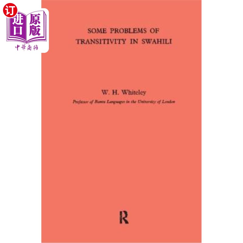 海外直订Some Problems of Transitivity in Swahili 斯瓦希里语及物性的几个问题