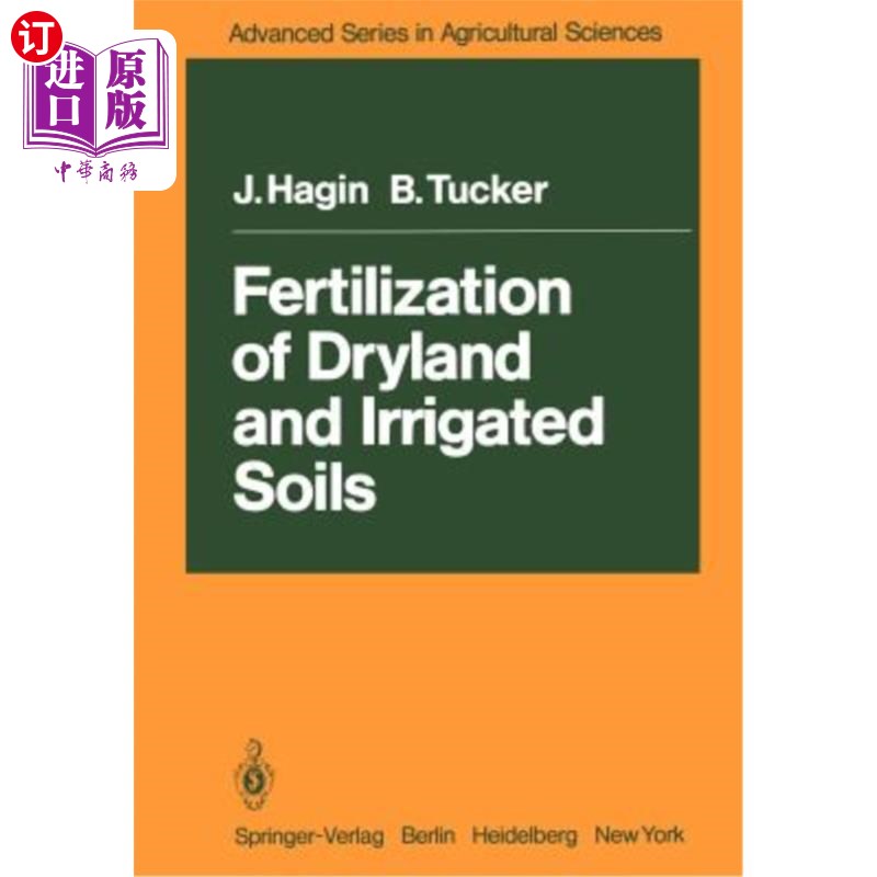 海外直订Fertilization of Dryland and Irrigated Soils 旱地和灌溉土壤的施肥