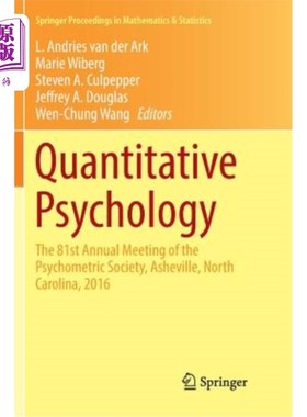海外直订Quantitative Psychology: The 81st Annual Meeting of the Psychometric Society, As 数量心理学：心理测量学会第