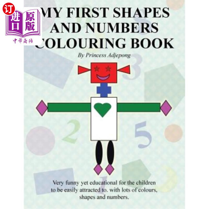 海外直订My First Shapes and Numbers Colouring Book 我的第一本形状和数字着色书