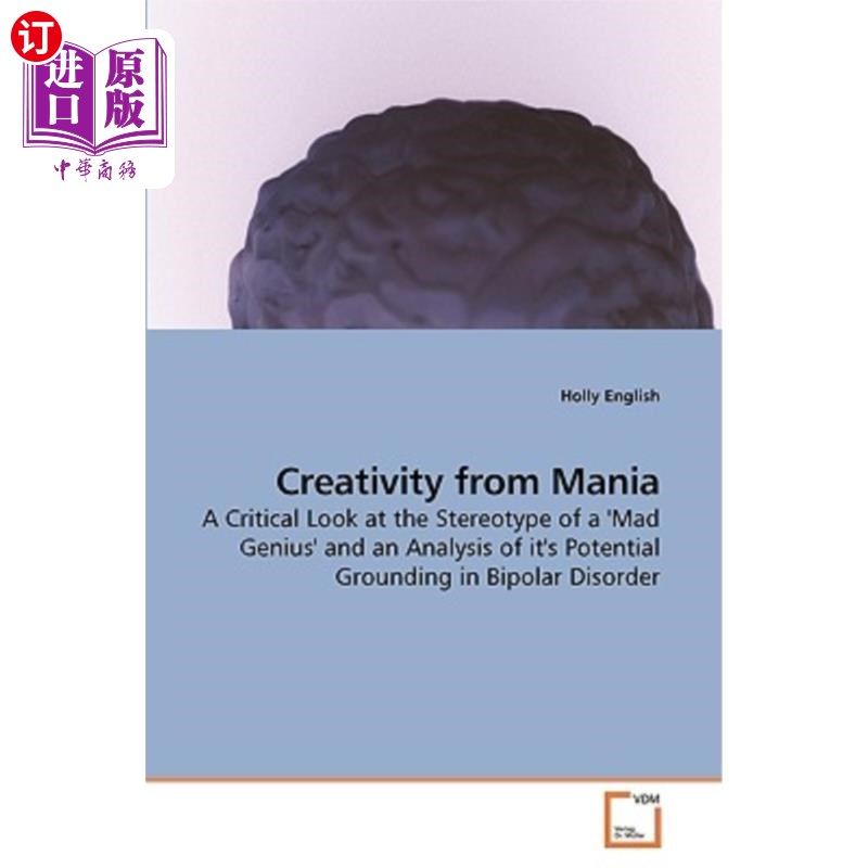 海外直订医药图书creativity from mania 狂躁的创造力