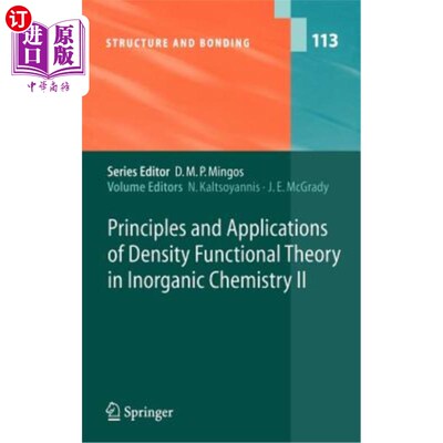 海外直订Principles and Applications of Density Functional Theory in Inorganic Chemistry  密度泛函理论在无机化学中的