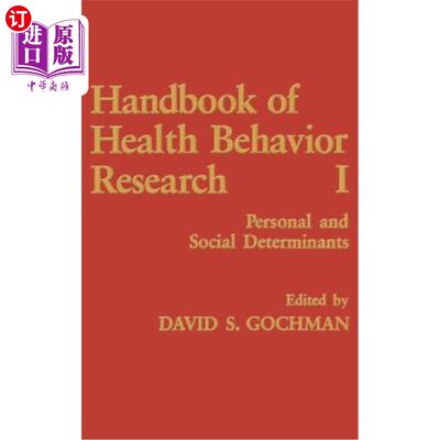 海外直订医药图书Handbook of Health Behavior Research I: Personal and Social Determinants 健康行为研究手册I：个人和