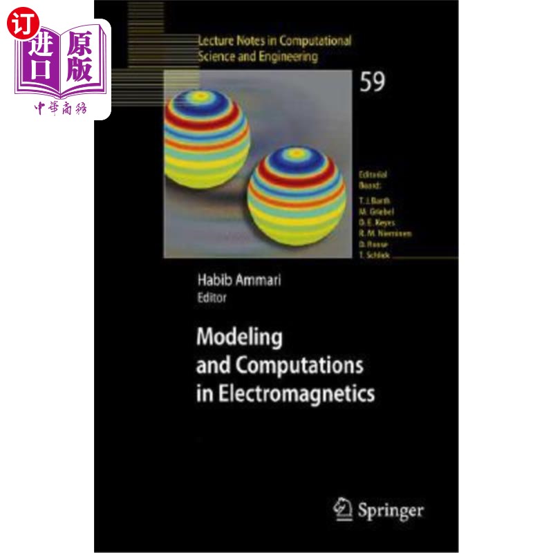 海外直订Modeling and Computations in Electromagnetics: A Volume Dedicated to Jean-Claude 电磁学中的建模与计算：献给