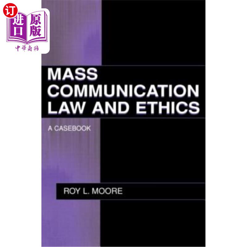 海外直订Mass Communication Law and Ethics 大众传播法律与伦理