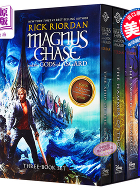 【中商原版】马格纳斯与仙宫之神3本套装 英文原版 Magnus Chase and the Gods of Asgard Paperback Boxed Set Rick Riordan