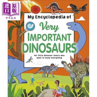 中商原版 Dinosaurs 恐龙 英文原版 Encyclopedia 儿童亲子恐龙主题科普带插图 DK重点小百科 Very 绘本 Important