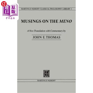 对Meno 海外直订Musings Meno the 沉思