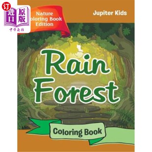 Book Coloring Nature Edition 海外直订Rain 雨林着色书：自然着色书版 Forest