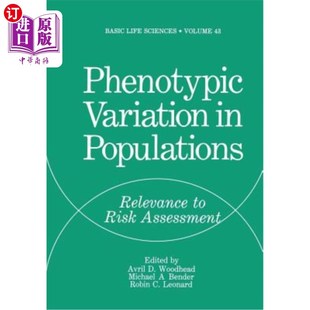 Risk 海外直訂醫(yī)藥圖書Phenotypic Populations Relevance Assessment Variation 人群表型變異：與風險評估 相關性