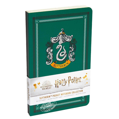 哈利波特 斯莱特林袖珍笔记本系列 一套三件 英文原版 Harry Potter Slytherin Pocket Notebook Collection Set of 3【中商?