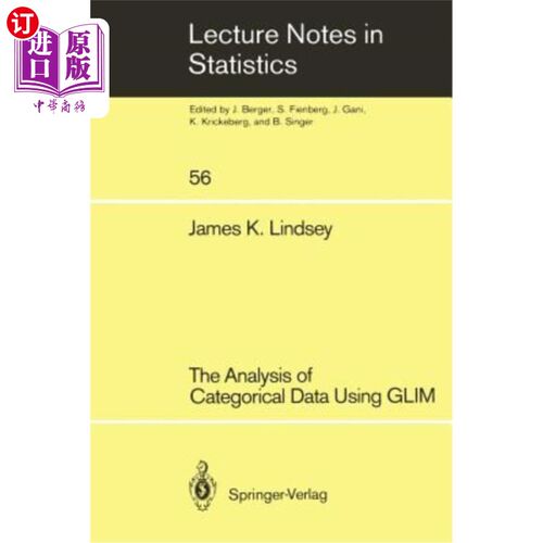海外直订The Analysis of Categorical Data Using Glim 基于Glim的分类数据分析