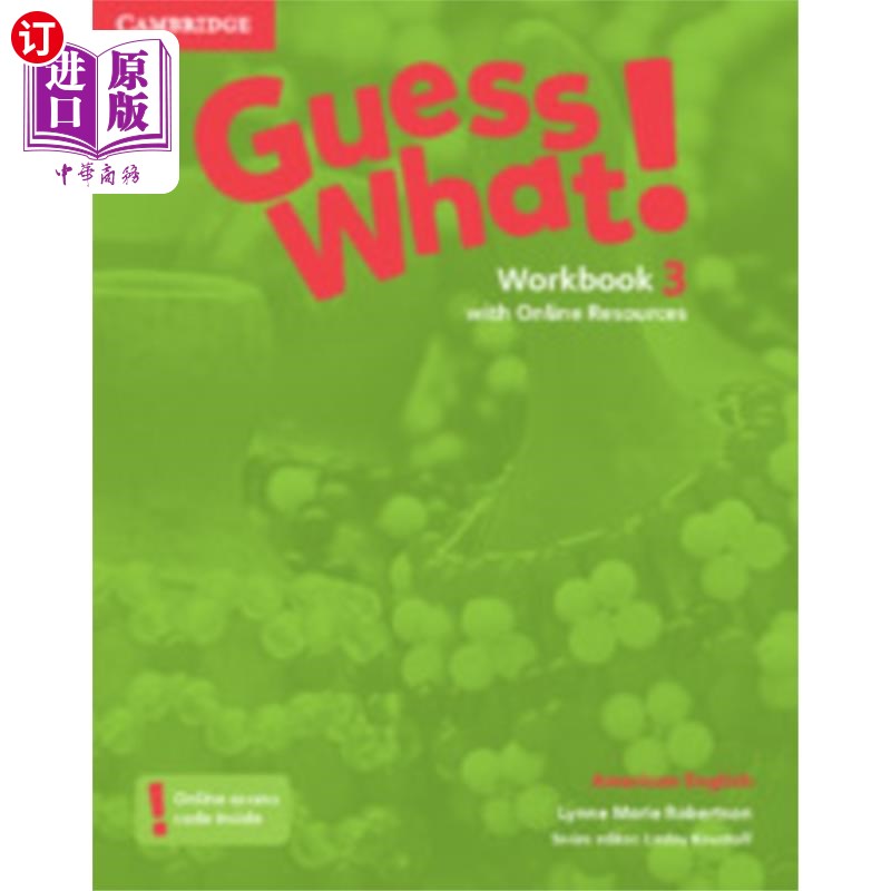 海外直订Guess What! American English Level 3 Workbook wi...你猜怎么着!有在线资源的美国英语三级练习册-封面