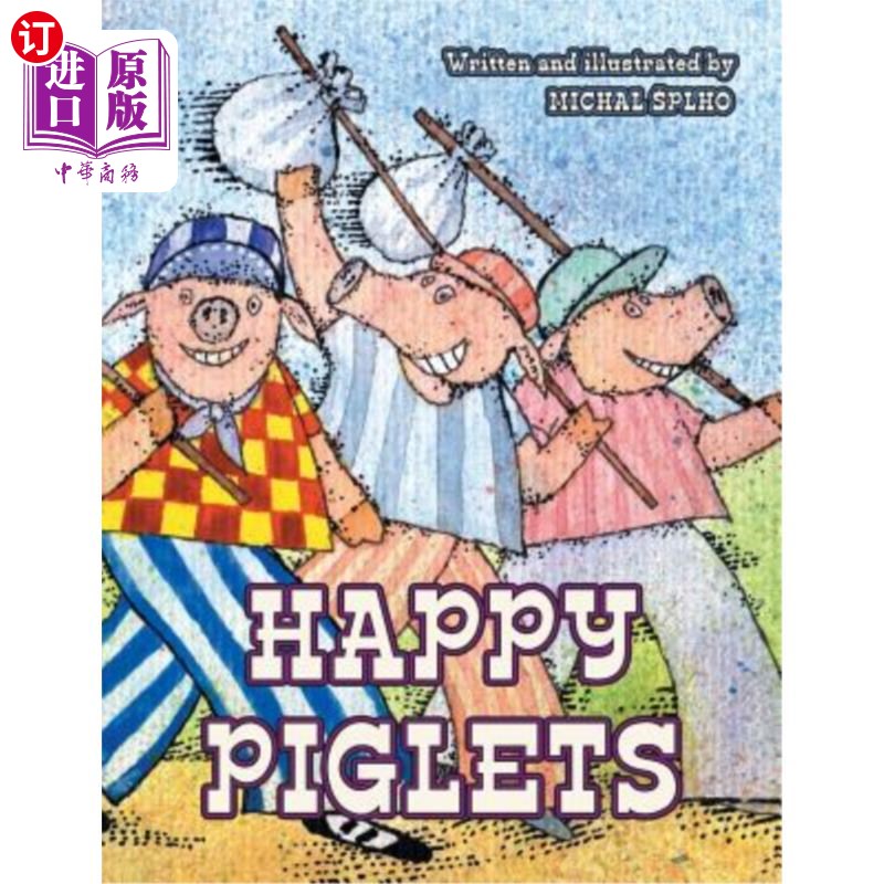 海外直订Happy Piglets 快乐的小猪