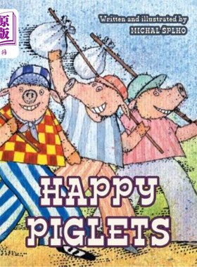 海外直订Happy Piglets 快乐的小猪