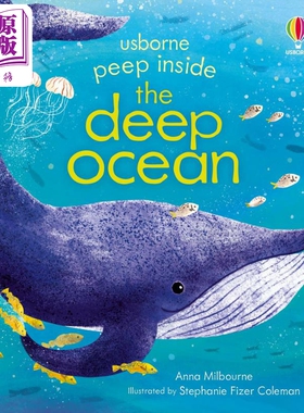 预售 Peep Inside the Deep Ocean尤斯伯恩偷偷看里面：深海 英文原版进口图书 儿童科普绘本 知识百科图书 儿童读物【中商原版】