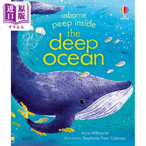 Peep Inside the Deep Ocean尤斯伯恩偷偷看里面：深海 英文原版进口图书 儿童科普绘本 知识百科图书 儿童读物【中商原版】