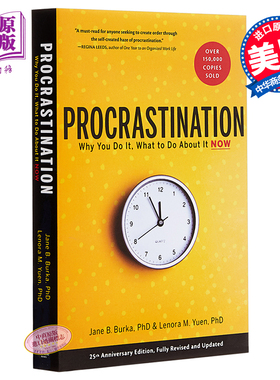 【中商原版】拖延症 英文原版 Procrastination 进口图书 英文原版书 英文书 成功励志 自我提升 Jane B. Burka