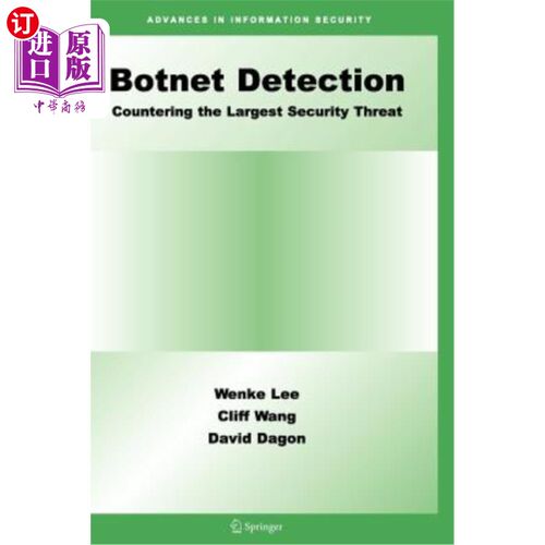 海外直订Botnet Detection: Countering the Largest Security Threat 僵尸检测:应对最大的安全威胁