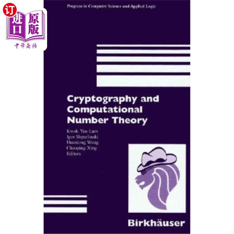 海外直订Cryptography and Computational Number Theory 密码学与计算数论