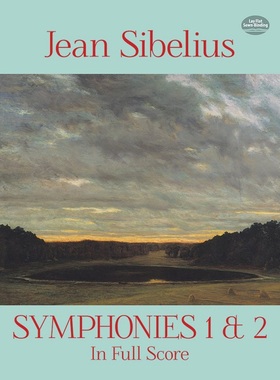 让西贝柳斯一、二交响曲全谱 进口艺术 Symphonies 1 and 2 in Full Score Jean Sibelius【中商原版】
